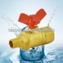 191-TM red punch Brass Mini Ball Valve With Red Handle Corea